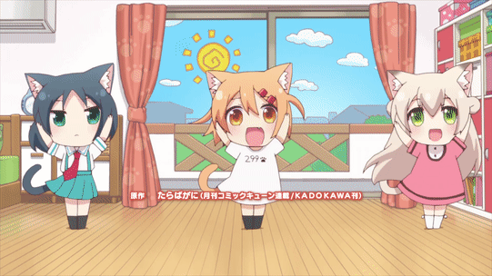 Resultado de imagem para gifs kawaii cat day anime
