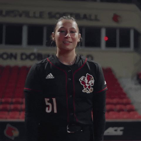 Softball Crowd Hype GIF by Louisville Cardinals