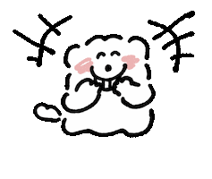 mmhn_samoyed_gif dog ghost 犬 www Sticker