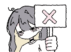 X No Sticker