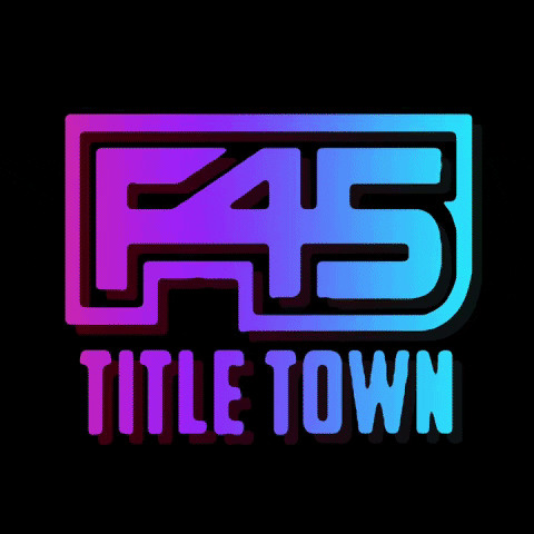 F45TitleTown logo rainbow f45 tuscaloosa GIF
