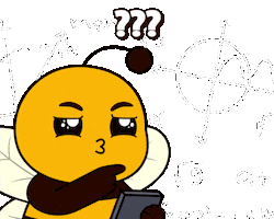 Question Mark What Sticker by Plan Bee Studios