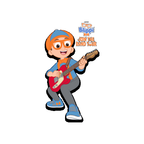 Rock Blippi Sticker by Round Room Live