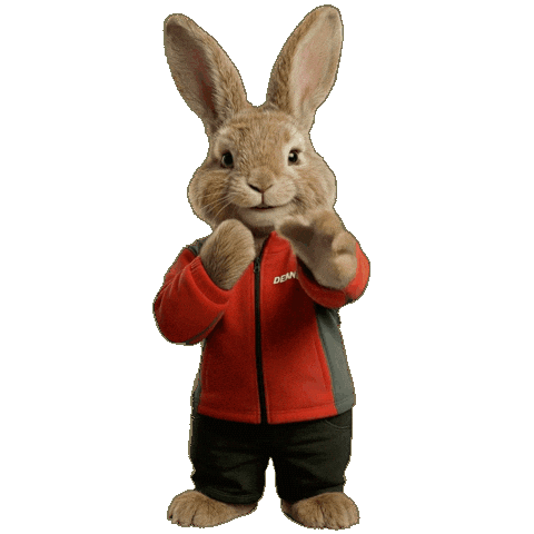 Easter Bunny Dance Sticker by Denner