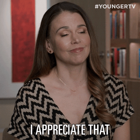 I Appreciate That Sutton Foster GIF by YoungerTV