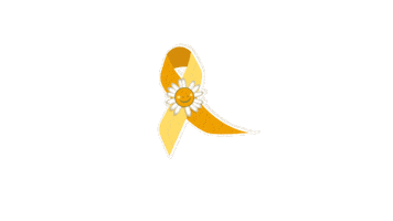 Yellow Ribbon Sticker by Cancer Fund For Children