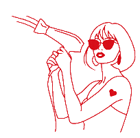 Girlspower Brushing Sticker by Cabs