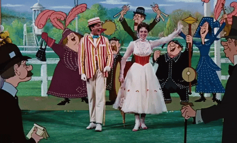 Cinemathequeqc dancing musical mary poppins GIF