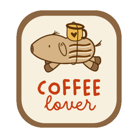 Happy Coffee Sticker by Mister O‘Lui