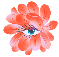 Flower Eyes Sticker by Jordan Kay