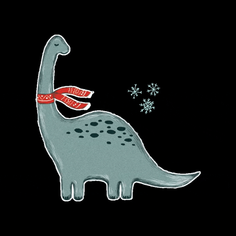 Winter Dino GIF