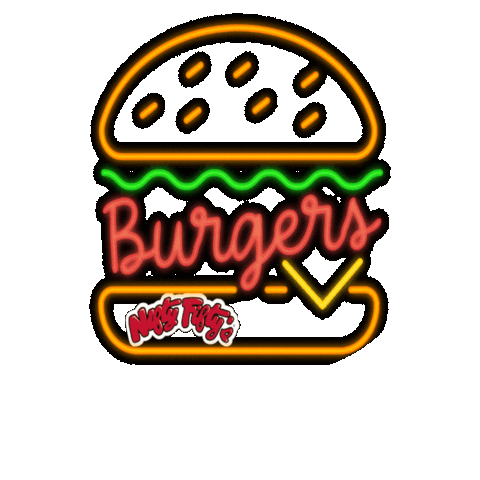 Burger Sticker by niftyfiftys