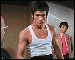 Stop It Bruce Lee GIF
