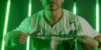 Baseball Ball GIF by Marshall University Athletics