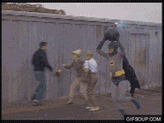 batman running GIF