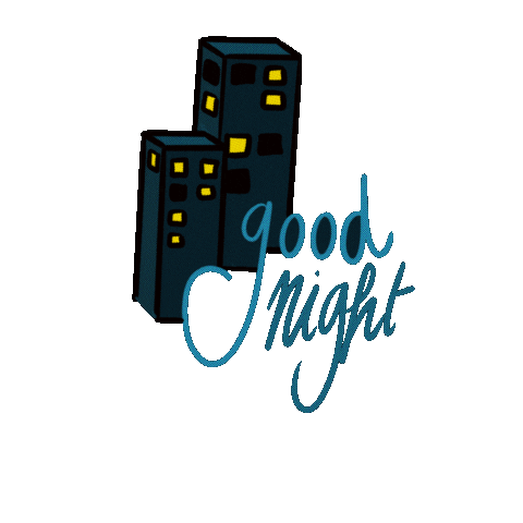 Good Night Sticker by cynomys