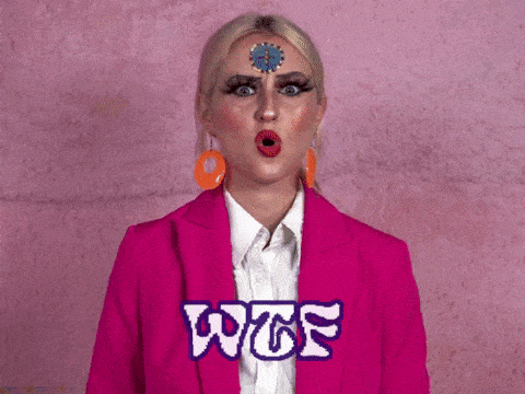 What The Wtf GIF by MIA GLADSTONE