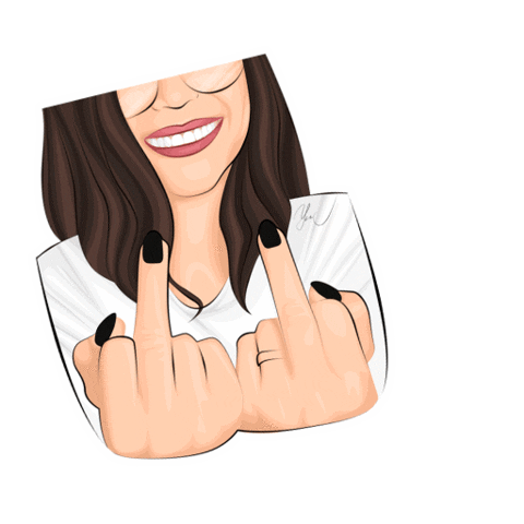 Middle Finger Sticker
