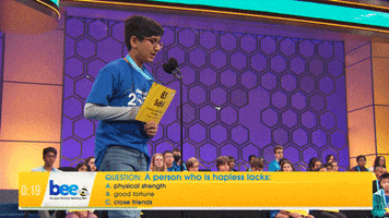 Spelling Bee Wow GIF by Scripps National Spelling Bee