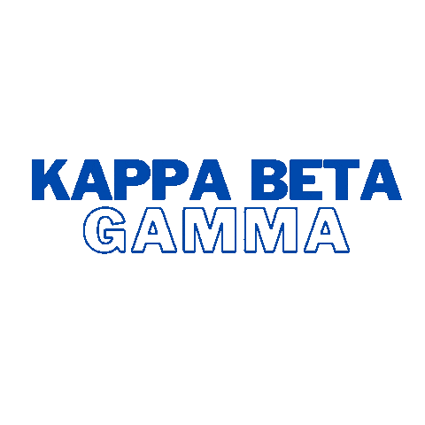 Kbg Sticker by Kappa Beta Gamma International Sorority