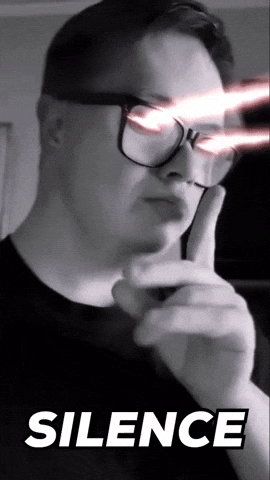 Be Quiet Alpha Male GIF