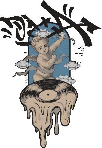 Dj A Sticker by INSUURGE