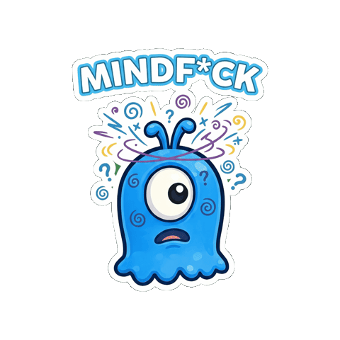 Are You Serious Wait What Sticker by Momo & Tulus