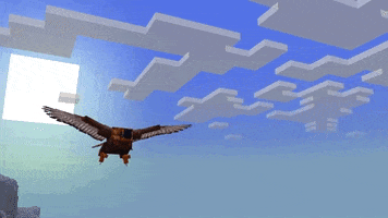 Flying On My Way GIF by Minecraft