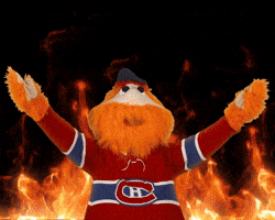 Montreal Canadiens Fire GIF by Canadiens de Montréal