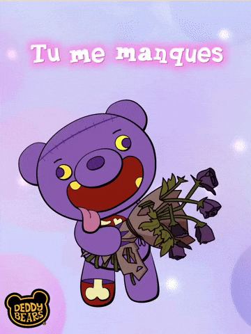 I Miss You Flowers GIF by DeddyBears
