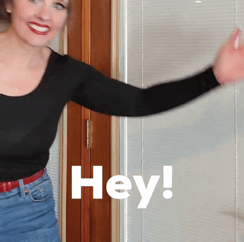 Wave Hi Pop In GIF by The Cringey Mom - Jen Campbell - Find & Share on GIPHY