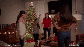 Christmas Tree Dancing GIF by Hallmark Mystery