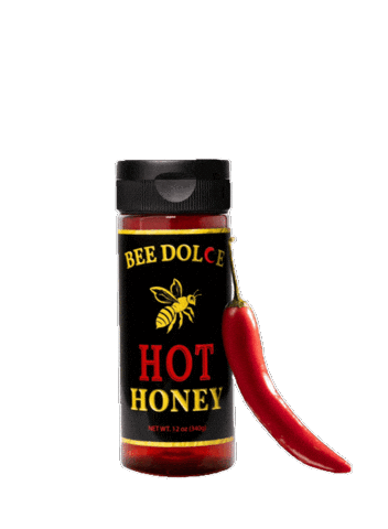 Hot Honey Sticker by Bee Dolce Hot Honey