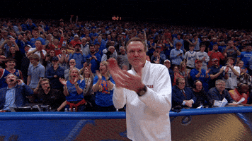 Kansas Basketball Rock Chalk GIF by Kansas Athletics