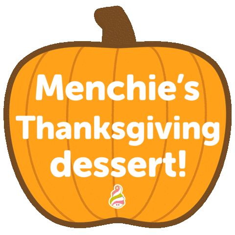 Dessert Thanksgiving Sticker by Menchie's Frozen Yogurt