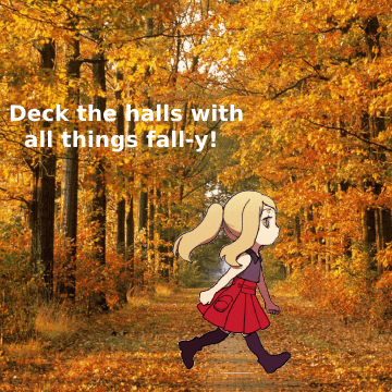 and so autumn came — reblog this with a gif or picture of two things or
