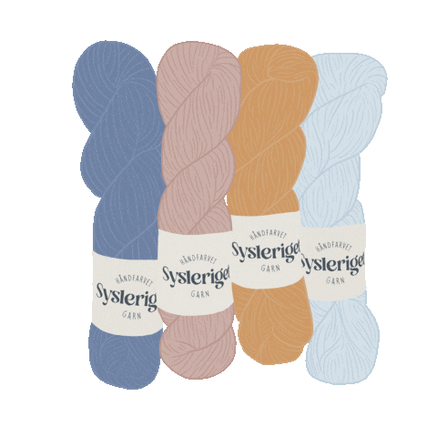 Knitting Yarn Sticker by Sysleriget