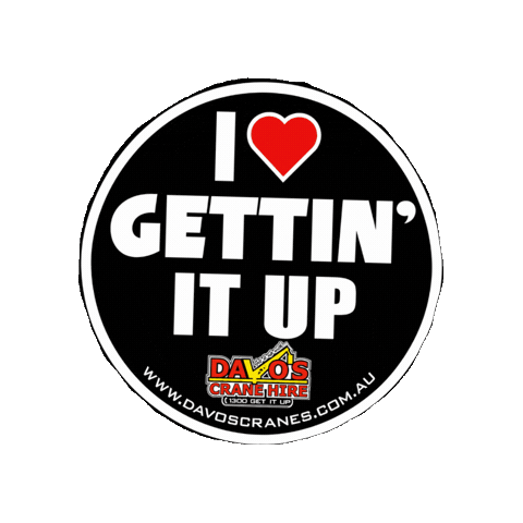 Getitup Sticker by Davo's Crane Hire