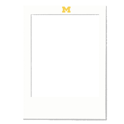 Polaroid Go Blue Sticker by University of Michigan