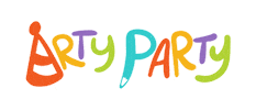 Arty Party Sticker by Dezign Surge
