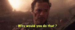 Why Would You Do That Iron Man GIF