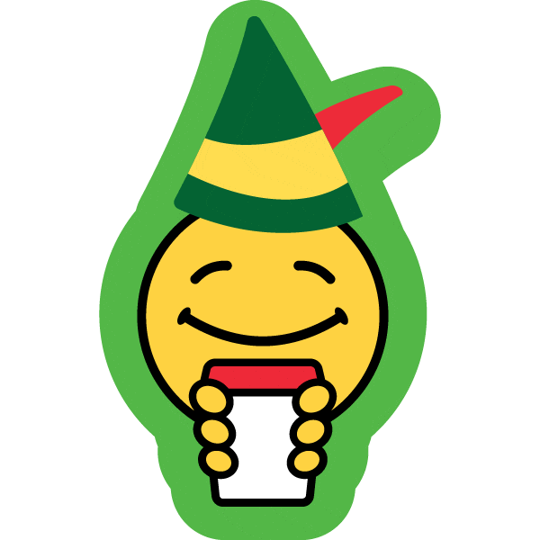 Buddy The Elf Christmas Sticker by Scooter's Coffee