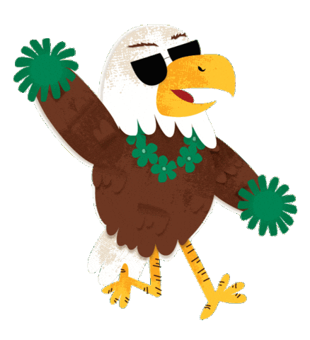 Team Green Eagle Sticker by Summit School