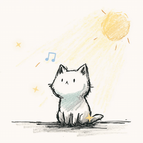 Title: Sweet Cat Meow Time - cute cat meowing in t