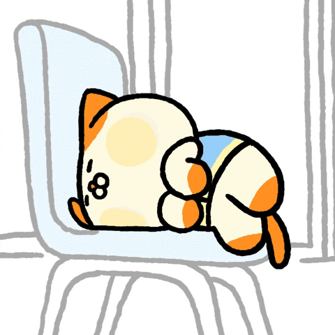 Tired Cat GIF by LINE FRIENDS